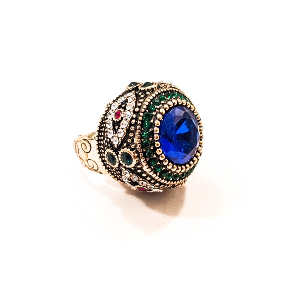 Gold Plated Alloy Statement Ring - Picture 5 of 5